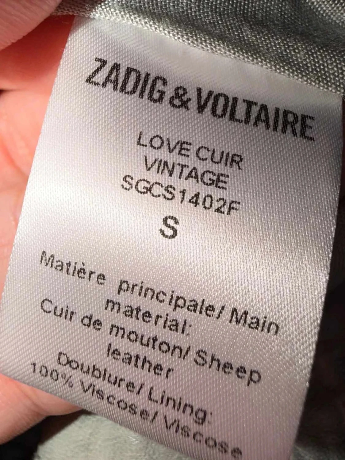 Zadig & Voltaire jacket clean well read size s – photo 12